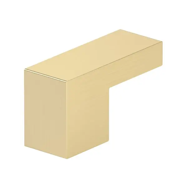 Richelieu 5/8-inch (16 mm) Textured Finish Gold Modern Cabinet Finger Pull, Length: 2 3/16 , 79761654165