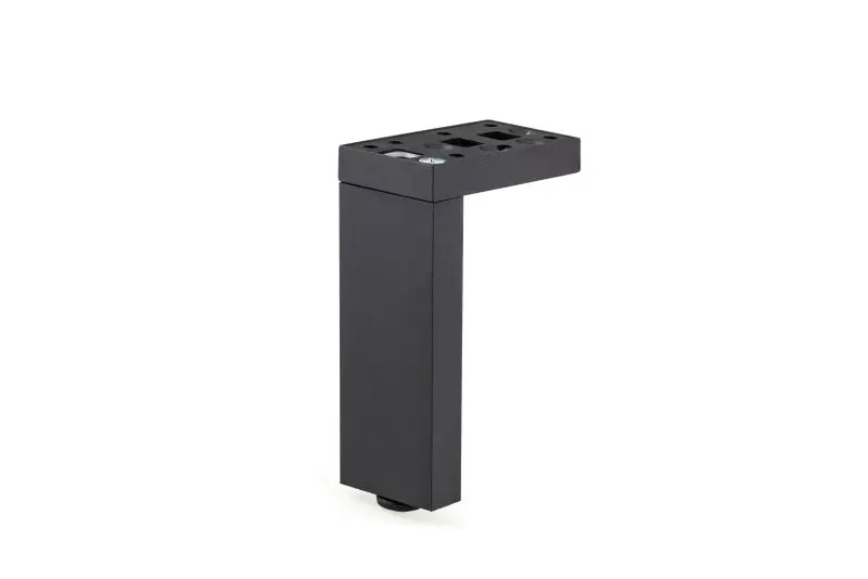 Richelieu 7 7/8-inch (200 mm) Modern Rectangular Lightweight Aluminum Furniture Leg Adjustable Influence and Levelling Gli...