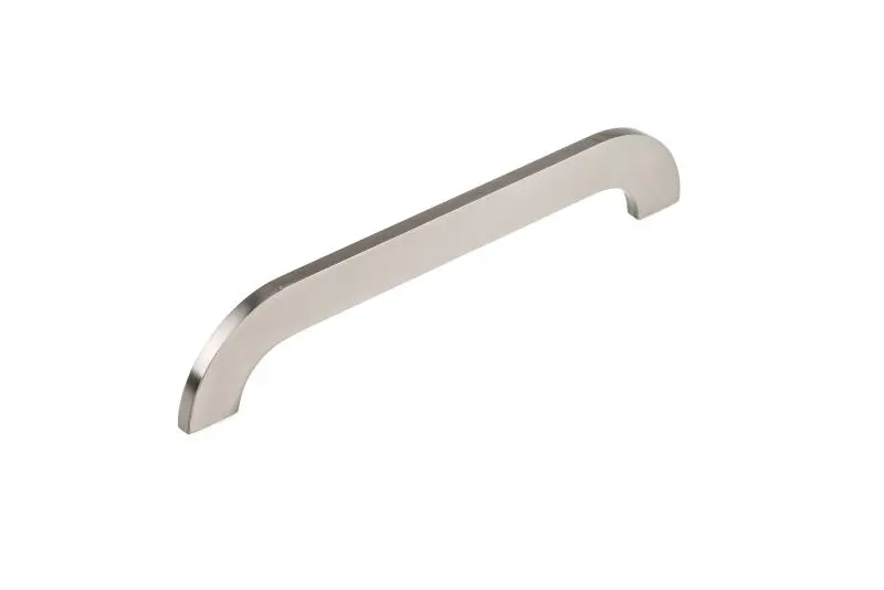 Richelieu 7 9/16-inch (192 mm) Brushed Nickel Modern Slim Curved Cabinet Pull, 7381192195