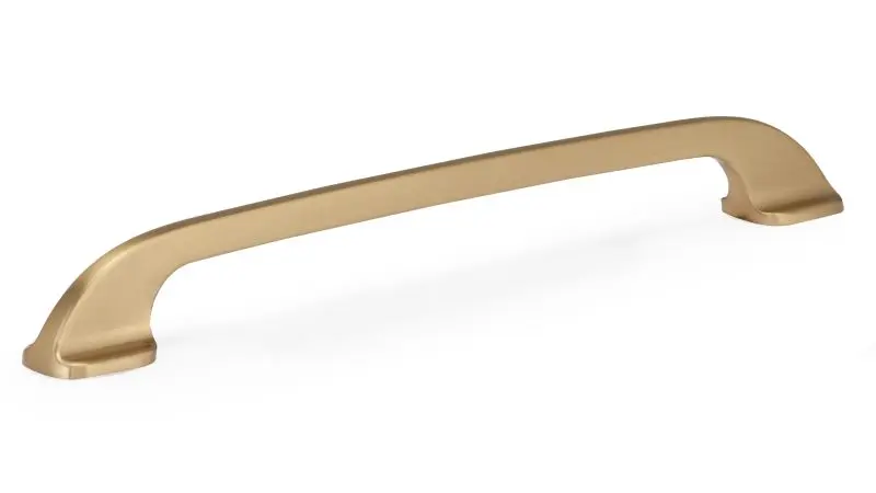 Richelieu 7 9/16-inch (192 mm) Champagne Bronze Modern Curved Cabinet Pull, BP7350192CHBRZ