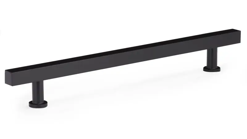 Richelieu 7 9/16-inch (192 mm) Matte Black Modern Rectangular Cabinet Bar Pull, BP8864192900