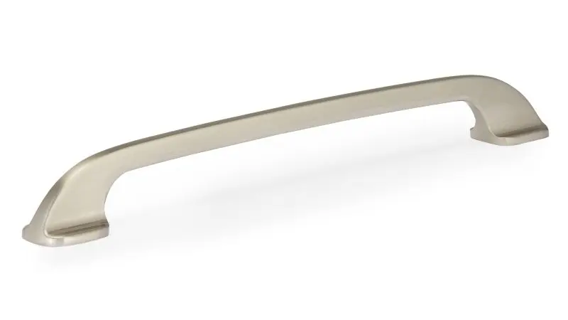 Richelieu 7 9/16-inch (192 mm) Satin Finish Black Nickel Modern Curved Cabinet Pull, BP7350192195