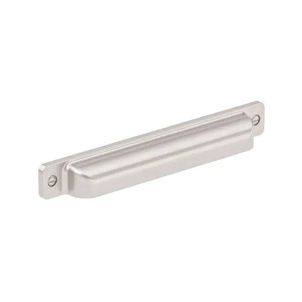 Richelieu Adaptable Torino Gatherion 7 9/16-inch (192 mm) Brushed Nickel-Plated Transitional Cabinet Cup Pull, BP8716192195