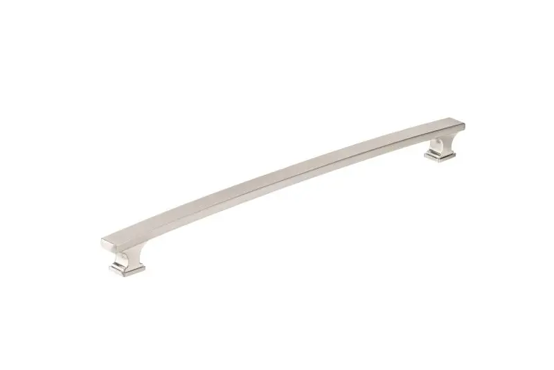 Richelieu Advanced Rimouski Gatherion 12-inch (305 mm) Brushed Nickel Transitional Arched Rectangular Appliance Pull, BP52...