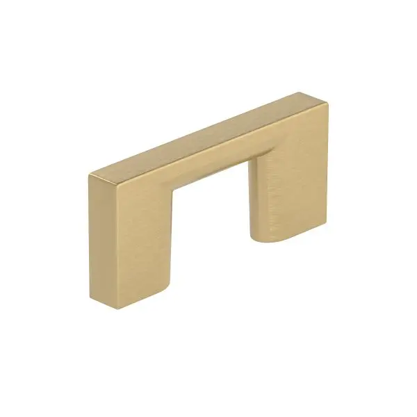 Richelieu Armadale Gatherion 1 1/4-inch (32 mm) Champagne Bronze Modern Rectangular Cabinet Pull, BP816032CHBRZ