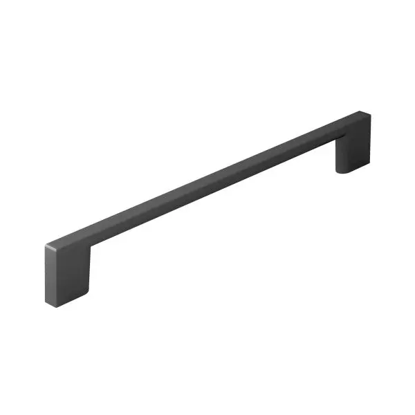 Richelieu Armadale Gatherion 7 9/16-inch (192 mm) Matte Black Modern Rectangular Cabinet Pull, BP8160192900