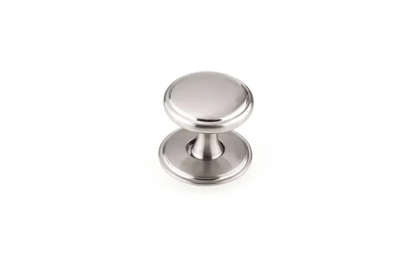 Richelieu Aspen Gatherion 1 9/16-inch (40 mm) Brushed Satin Nickel Transitional Round Closet Door Knob, BP224840195