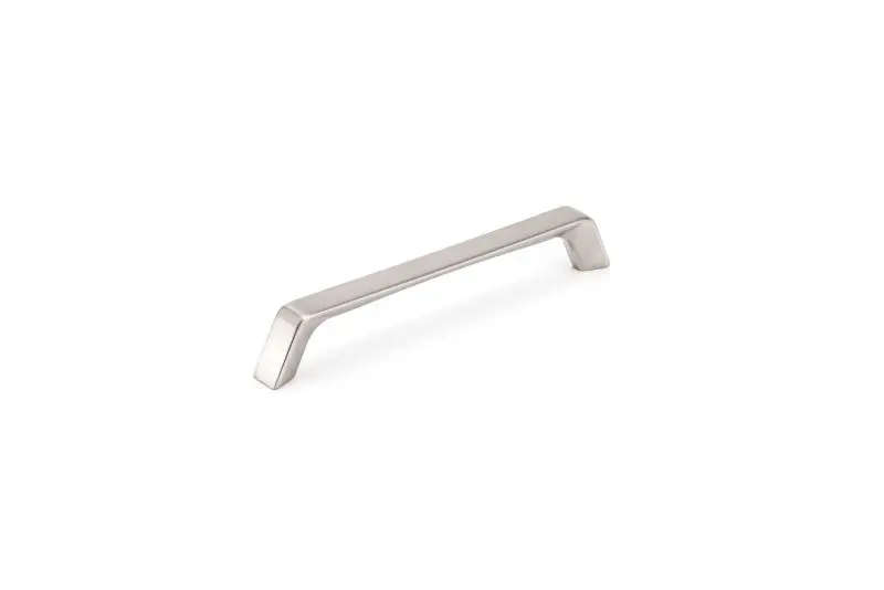 Richelieu Avebury Gatherion 6 5/16-inch (160 mm) Brushed Nickel Modern Rectangular Cabinet Pull, BP7348160195