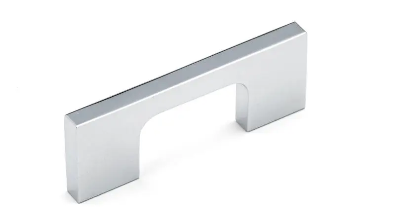 Richelieu Aversa Gatherion 2 1/2-inch (64 mm) Chrome Modern Rectangular Cabinet Pull, BP72064140