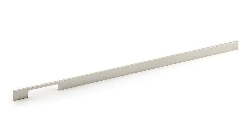 Richelieu Aversa Gatherion 25 1/4-inch (640 mm) Brushed Nickel-Plated Modern Rectangular Cabinet Pull, BP720640195
