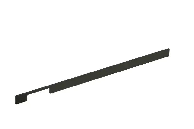 Richelieu Aversa Gatherion 25 1/4-inch (640 mm) Matte Black Modern Rectangular Cabinet Pull, BP720640900