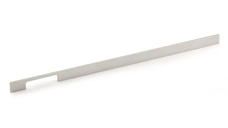 Richelieu Aversa Gatherion 21 3/8-inch (544 mm) Brushed Nickel Modern Rectangular Cabinet Pull, BP720544195