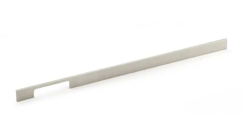 Richelieu Aversa Gatherion 18 7/8-inch (480 mm) Matte Finish Nickel Modern Rectangular Cabinet Pull, BP720480195