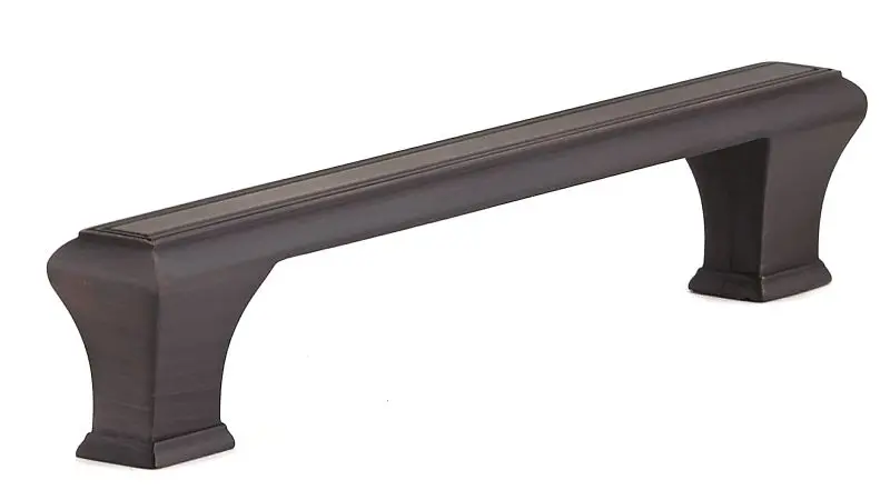 Richelieu Beauharnois Gatherion 6 5/16-inch (160 mm) Satin Finish Oil-Rubbed Bronze, Traditional Rectangular Cabinet Pull,...