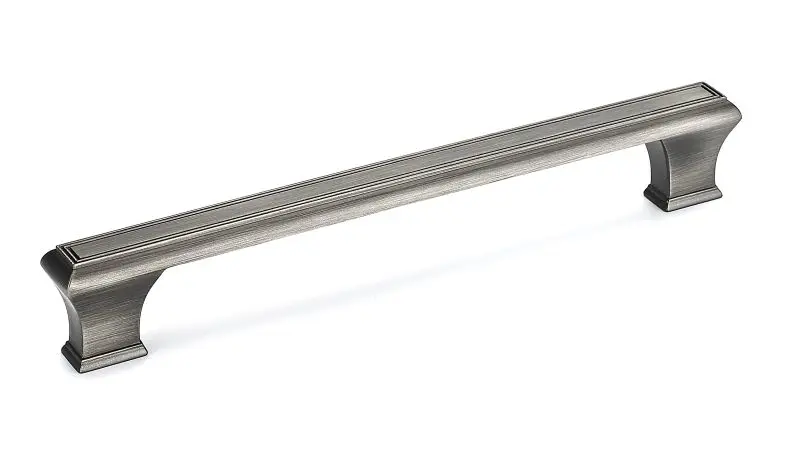 Richelieu Beauharnois Gatherion 7 9/16-inch (192 mm) Antique Nickel, Traditional Rectangular Cabinet Pull, BP775192143