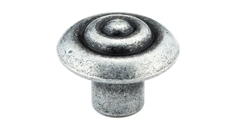 Richelieu Beloeil Gatherion 1 1/4-inch (32 mm) Wrought Cast Iron, Traditional Round Cabinet Knob, BP2391132907