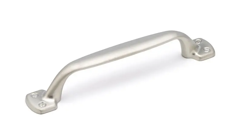 Richelieu Bensonhurst Gatherion 3 3/4-inch (96 mm) Center-to-Center Satin Nickel, Traditional Curved Cabinet Pull, BP34553185