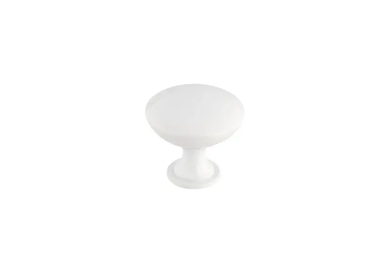 Richelieu Biodegradable Pure Copperfield Gatherion 1 9/16-inch (40 mm) White Practical Round Cabinet Knob, BP90414030