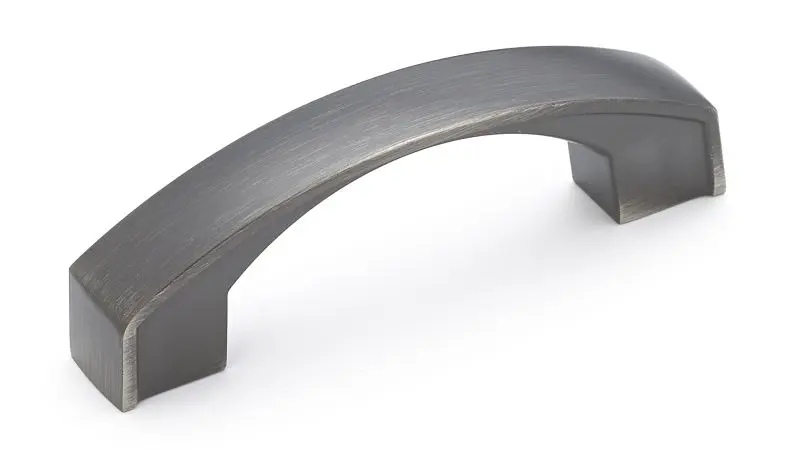 Richelieu Boisbriand Gatherion 3-inch (76 mm) Antique Nickel Transitional Arched Cabinet Pull, BP825276143