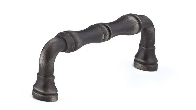 Richelieu Boucherville Gatherion 3 3/4-inch (96 mm) Antique Nickel, Traditional Round Cabinet Pull, BP74096143