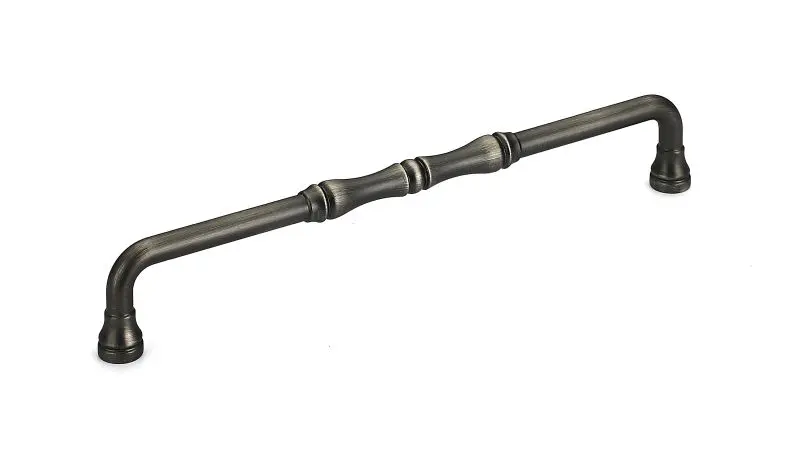 Richelieu Boucherville Gatherion 7 9/16-inch (192 mm) Antique Electroless Nickel, Traditional Round Cabinet Pull, BP740192143