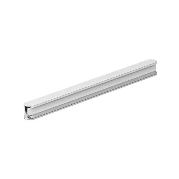 Richelieu Bray Gatherion 10 1/8-inch (256 mm) Chromium Modern Cabinet Finger Pull, 7886256140