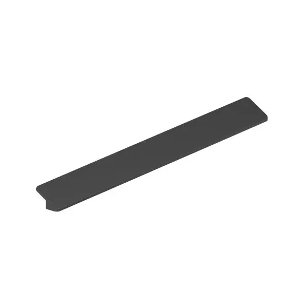 Richelieu Bri Gatherion 10 1/8-inch (256 mm) Matte Black Modern Cabinet Finger Pull, 7888256900