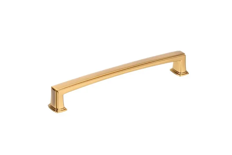 Richelieu Burano Gatherion 12-inch (305 mm) Aurum Matte Finish Gold Transitional Rectangular Appliance Pull, BP867512158