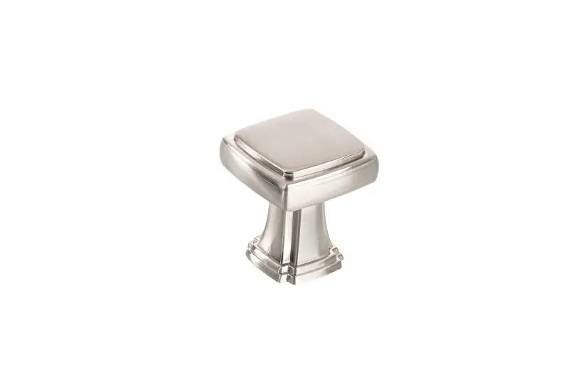 Richelieu Burano Gatherion 1 1/8-inch (28 mm) Matte Finish Black Nickel Transitional Square Cabinet Knob, BP867528195