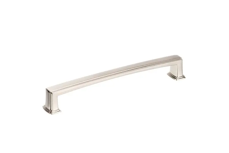 Richelieu Burano Gatherion 7 9/16-inch (192 mm) Brushed Electroless Nickel Transitional Rectangular Cabinet Pull, BP867519...