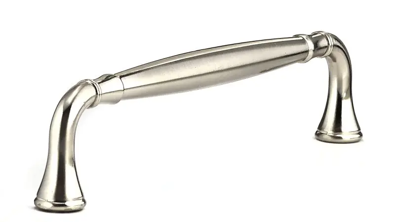 Richelieu Candiac Gatherion 6 5/16-inch (160 mm) Satin Finish Electroless Nickel, Traditional Round Cabinet Pull, BP790160195