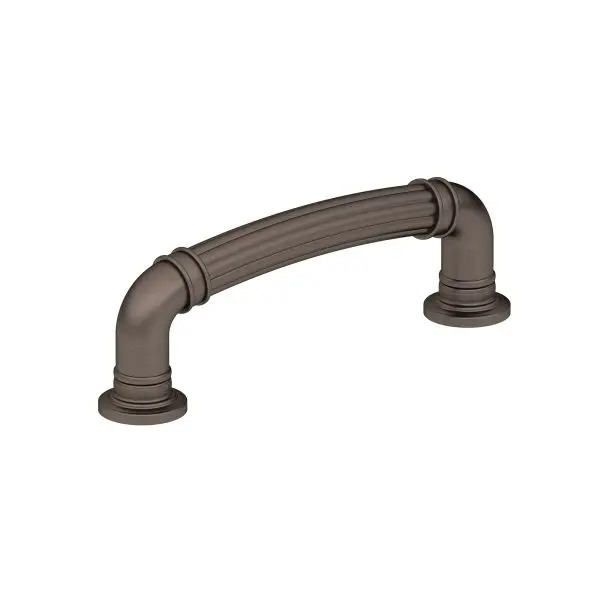 Richelieu Casoria Gatherion 3 3/4-inch (96 mm) Fluted Honey Bronze, Traditional Round Cabinet Pull, BP881896HBRZ