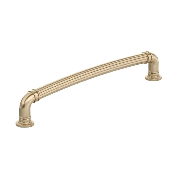 Richelieu Casoria Gatherion 12 5/8-inch (320 mm) Fluted Champagne Bronze, Traditional Round Cabinet Pull, BP8818320CHBRZ