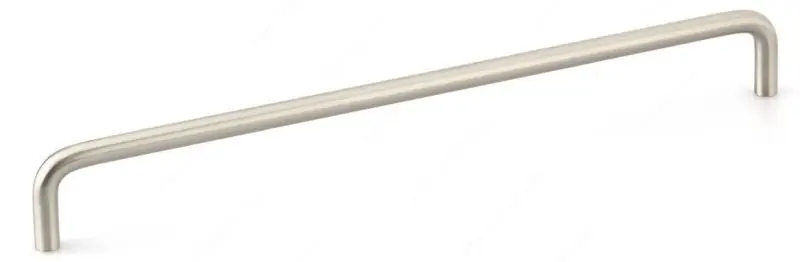 Richelieu Castleton Gatherion 10 1/8-inch (256 mm) Center-to-Center Brushed Nickel Modern Round Cabinet Pull, BP2288256195