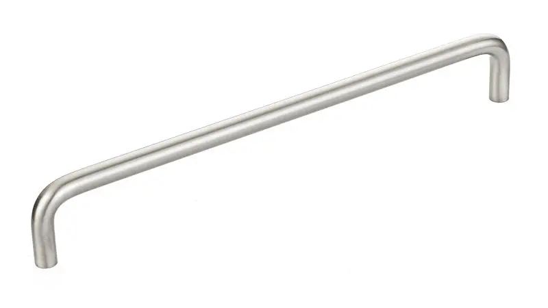 Richelieu Castleton Gatherion 7 9/16-inch (192 mm) Center-to-Center Matte Finish Nickel-Plated Modern Round Cabinet Pull, ...