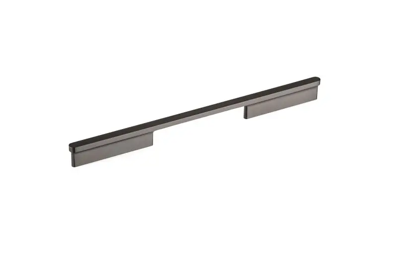 Richelieu Certified-Safe 12 5/8-inch (320 mm) Brushed Black Nickel Modern Cabinet Bar Pull, 863632092