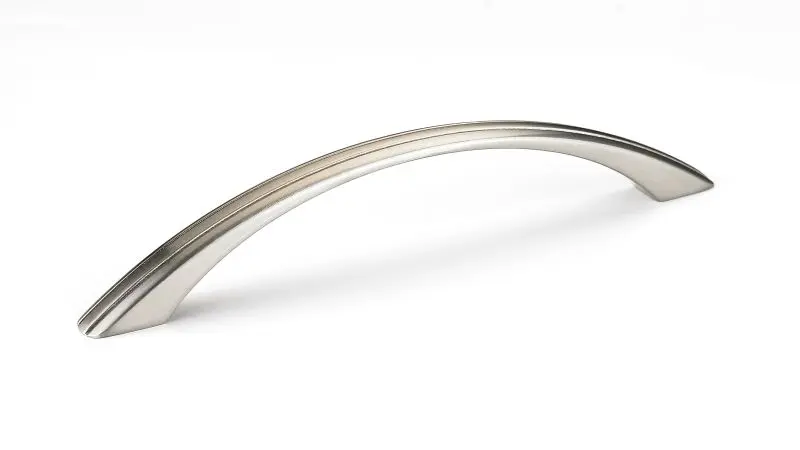 Richelieu Chaillot Gatherion 5 1/16-inch (128 mm) Center-to-Center Textured Finish Electroless Nickel, Traditional Arched ...