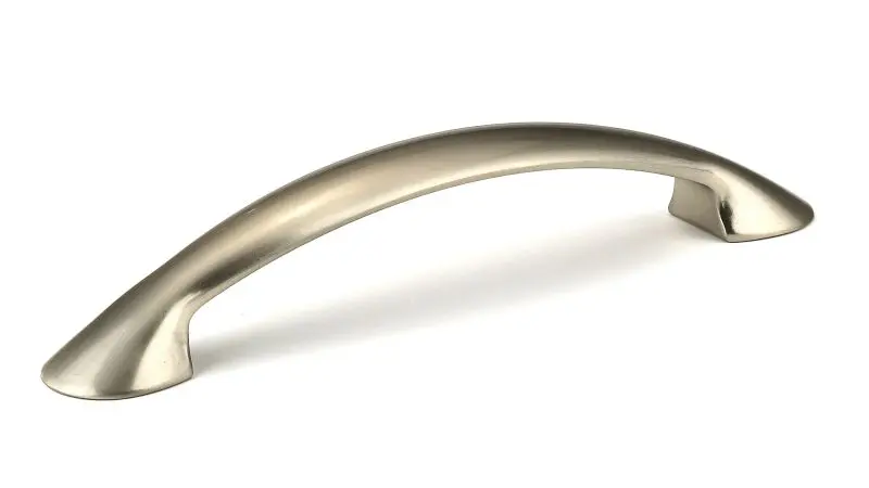 Richelieu Chaplin Gatherion 5 1/16-inch (128 mm) Matte Finish Satin Nickel Modern Arched Cabinet Pull, BP0525128195