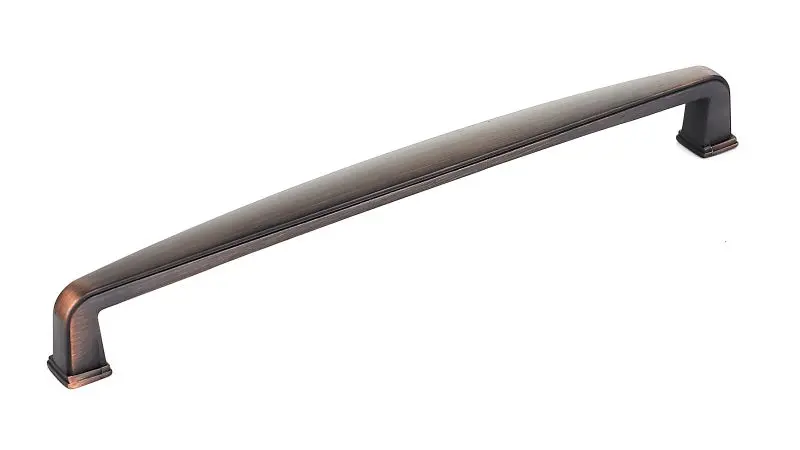 Richelieu Charlemagne Gatherion 7 9/16-inch (192 mm) Brushed Oil-Rubbed Bronze Transitional Curved Cabinet Pull, BP810192BORB
