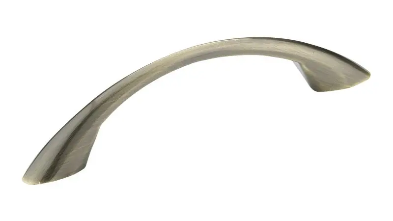 Richelieu Charleston Gatherion 3 3/4-inch (96 mm) Antique English Modern Arched Cabinet Pull, BP65017AE