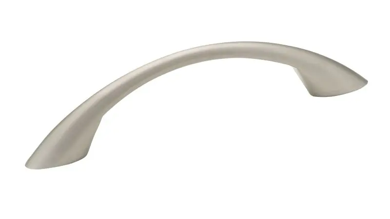 Richelieu Charleston Gatherion 3 3/4-inch (96 mm) Matte Matte Black Nickel Modern Arched Cabinet Pull, BP65017184
