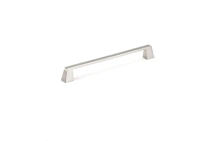 Richelieu Chemical-Resistant Stirling Gatherion 8 13/16-inch (224 mm) Brushed Nickel Modern Rectangular Cabinet Pull, BP73...