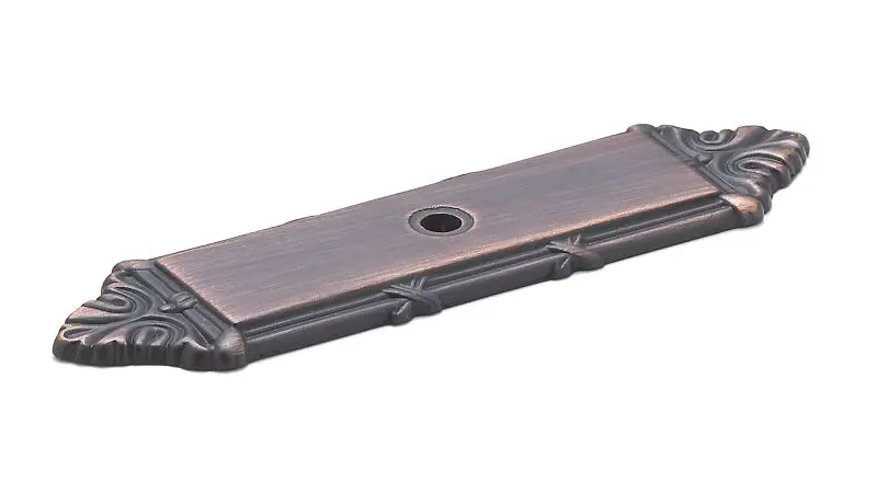Richelieu Châteauguay 4 3/16- (106 mm) x 1 1/16- (27 mm) Matte Finish Oil-Rubbed Bronze, Traditional Rectangular Backplat...