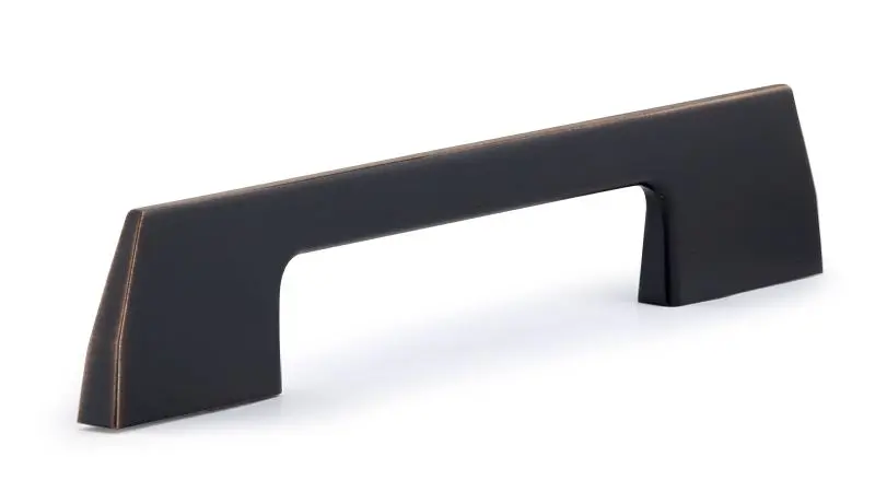 Richelieu Clason Gatherion 5 1/16-inch (128 mm) Brushed Oil-Rubbed Bronze Modern Slim Cabinet Pull, BP7125128BORB