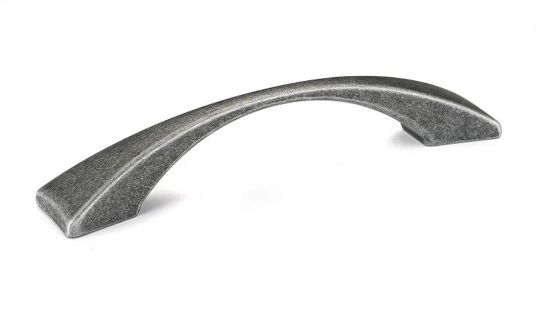 Richelieu Clignancourt Gatherion 3 3/4-inch (96 mm) Center-to-Center Antique Wrought Iron, Traditional Arched Cabinet Pull...