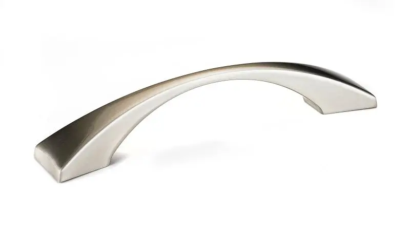 Richelieu Clignancourt Gatherion 3 3/4-inch (96 mm) Center-to-Center Brushed Nickel, Traditional Arched Cabinet Pull, BP39...