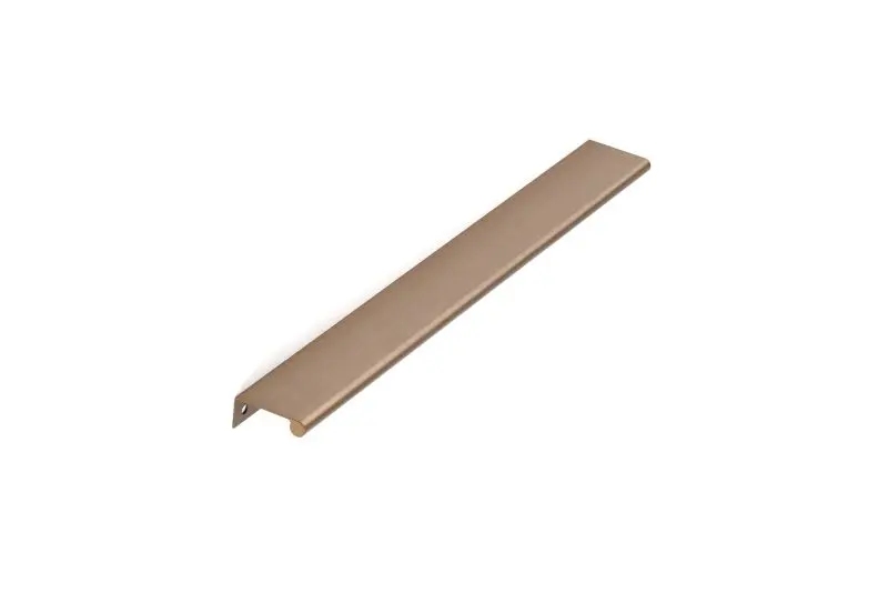Richelieu Contemporary Salford Gatherion 16 3/8-inch (416 mm) Brushed Champagne Bronze Modern Cabinet Edge Pull, BP9696416...