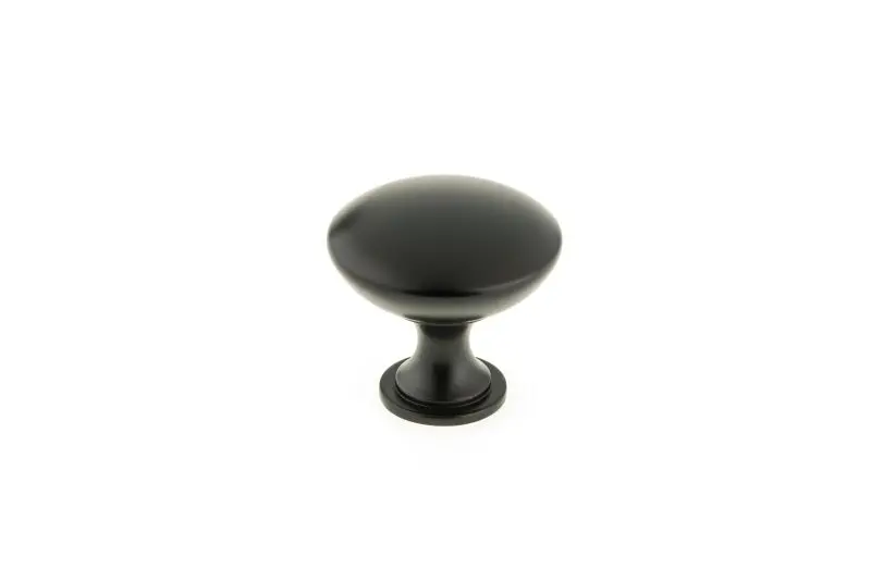 Richelieu Copperfield Gatherion 1 9/16-inch (40 mm) Matte Midnight Black Practical Round Cabinet Knob, BP904140900