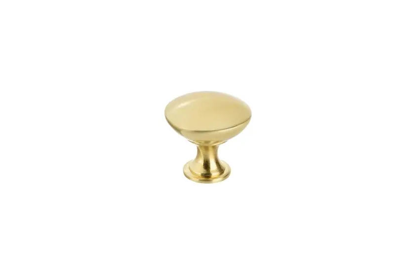 Richelieu Copperfield Gatherion 1 9/16-inch (40 mm) Satin Brass Practical Round Cabinet Knob, BP904140160