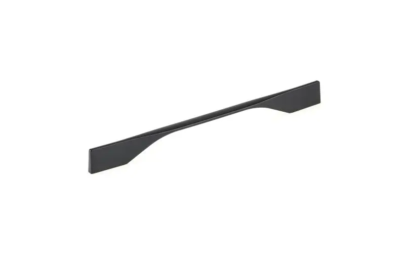 Richelieu Creston Gatherion 8 13/16-inch (224 mm) or 10 1/8-inch (256 mm) Matte Black Modern Rectangular Cabinet Pull, BP9...